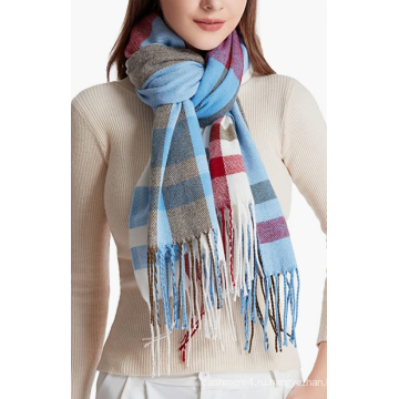 Хороший качественный новый дизайн дамы зимний вязаный шарф